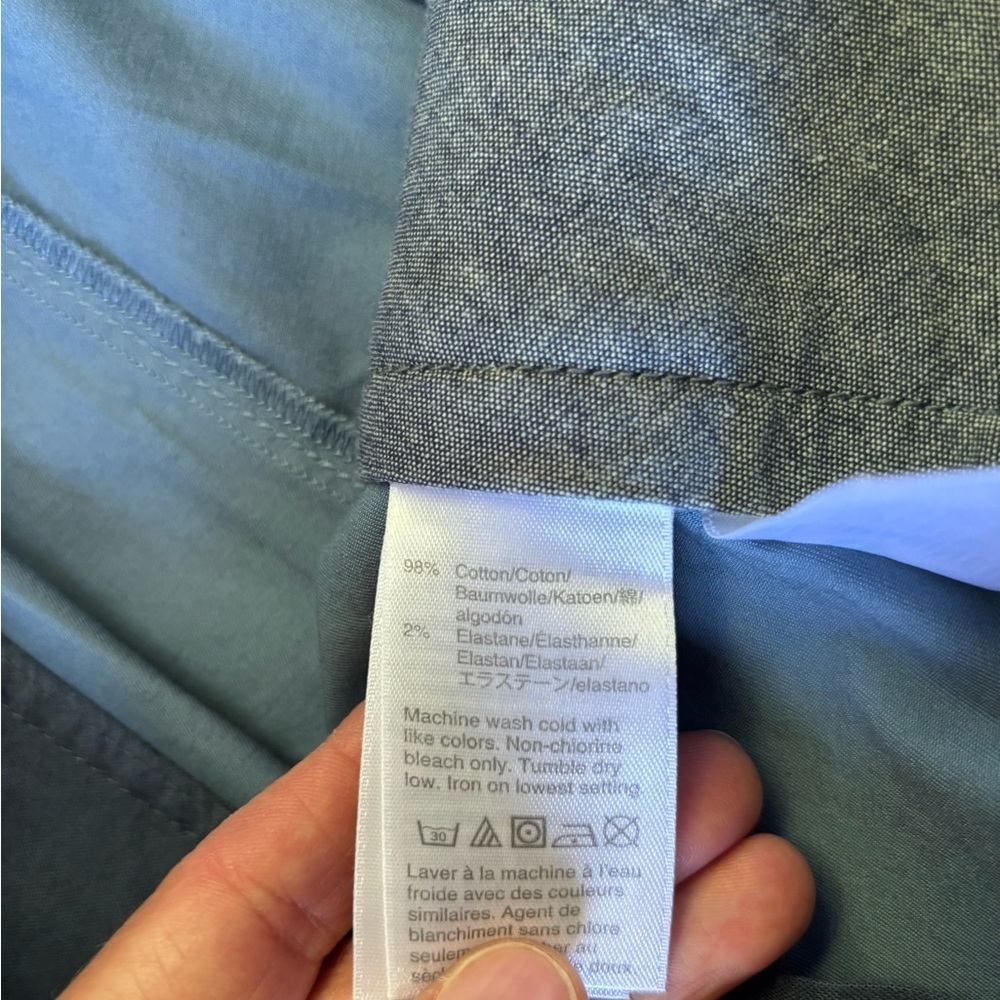 J Crew Stretch Men's Blue Shorts Size 34 10.5 inch inseam Preppy Comfort NWT - Picture 7 of 7